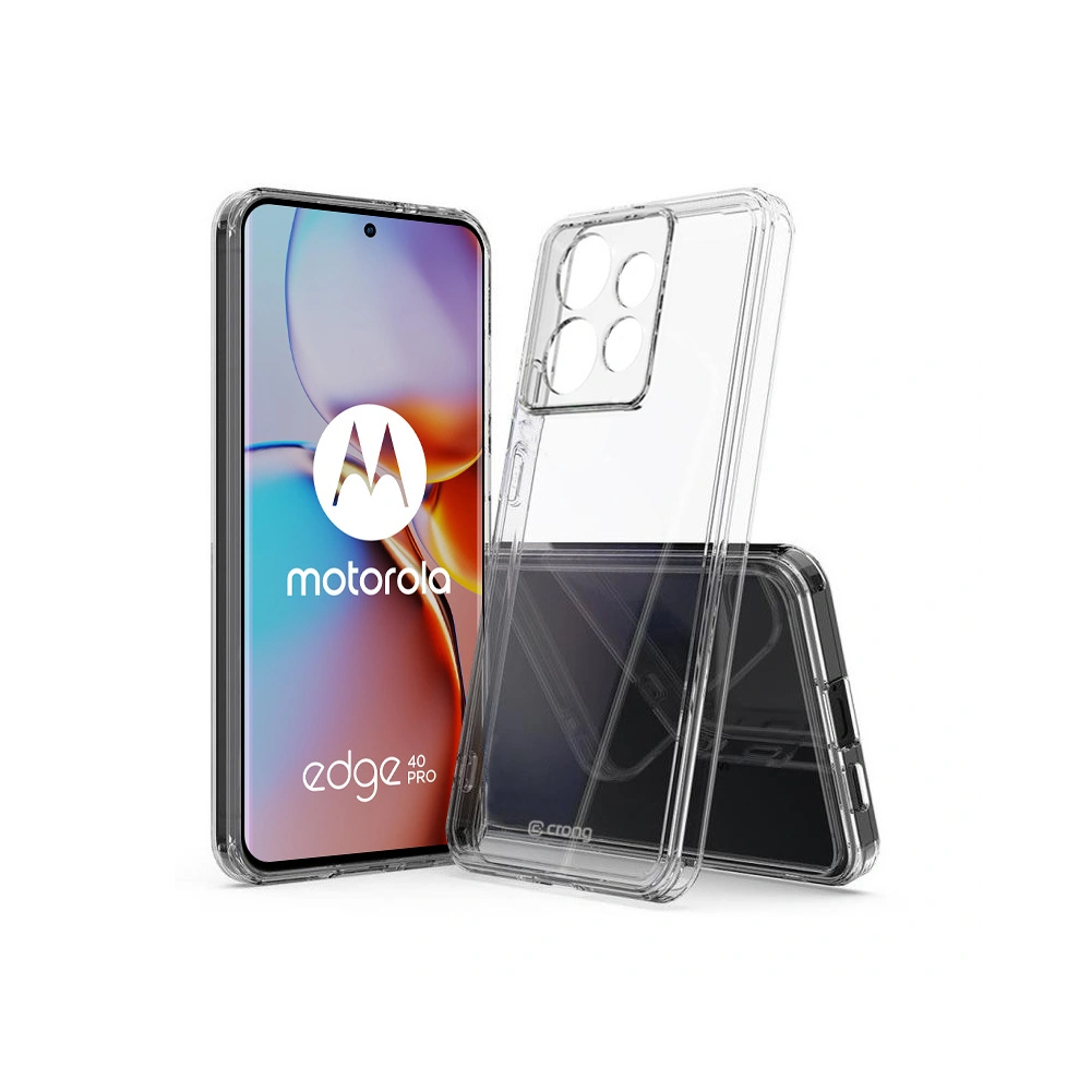 Hurtownia GSM - Etui Crong Crystal Shield Kryt Motorola Edge 40 Pro průhledný - CRG741 - {ean13} - Hurt