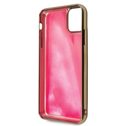 Etui Guess GUHCN65GLTRPI Apple iPhone 11 Pro Max różowy/pink hard case Glow in the Dark Sand Matte