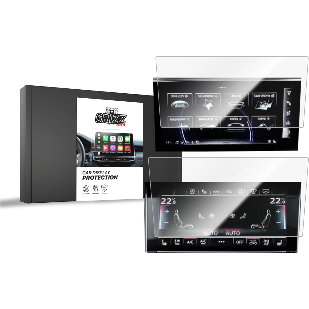 Hurtownia GSM - Cserép fólia GrizzGlass CarDisplay védelem Audi A8 D5 2017-2021 [2w1] - GRZ9875 - {ean13} - Hurt