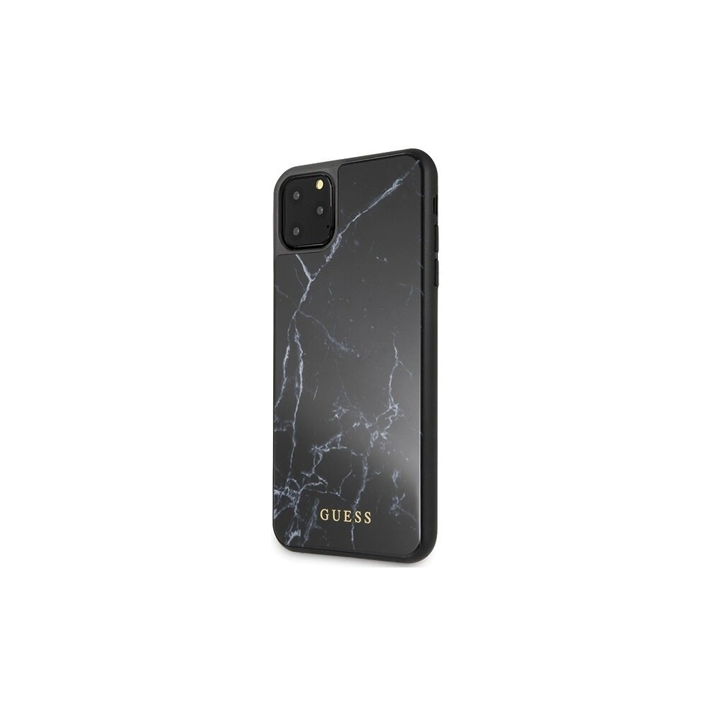 Hurtownia GSM - Etui Guess GUHCN65HYMABK Apple iPhone 11 Pro Max czarny/black Marble Glass - GUE263BLK - {ean13} - Hurt