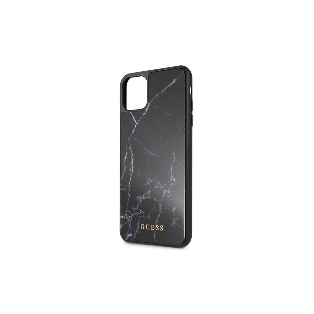 Hurtownia GSM - Etui Guess GUHCN65HYMABK Apple iPhone 11 Pro Max czarny/black Marble Glass - GUE263BLK - {ean13} - Hurt