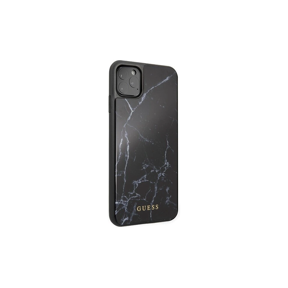 Hurtownia GSM - Etui Guess GUHCN65HYMABK Apple iPhone 11 Pro Max czarny/black Marble Glass - GUE263BLK - {ean13} - Hurt