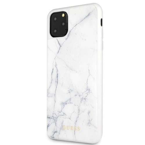 Etui Guess GUHCN65HYMAWH Apple iPhone 11 Pro Max biały/white Marble