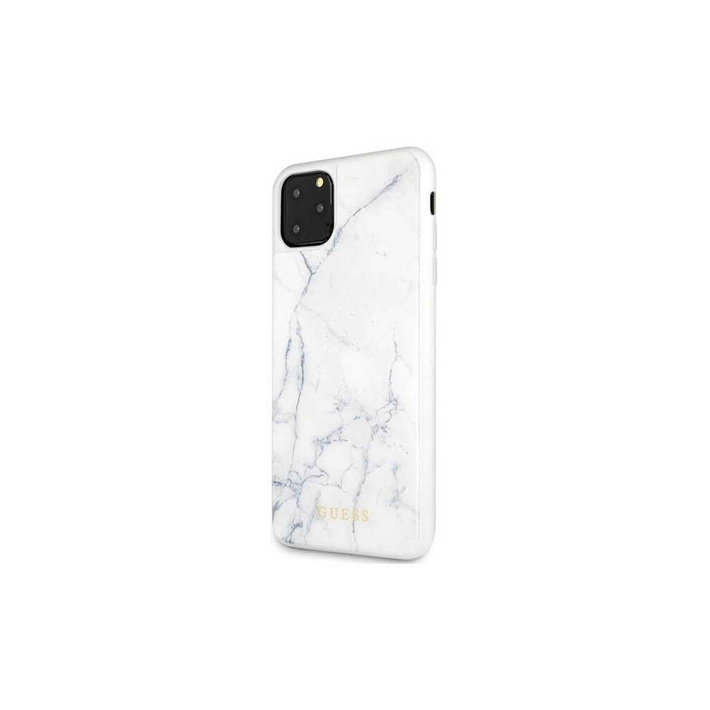 Hurtownia GSM - Etui Guess GUHCN65HYMAWH Apple iPhone 11 Pro Max alb/marmură albă - GUE264WHT - {ean13} - Hurt