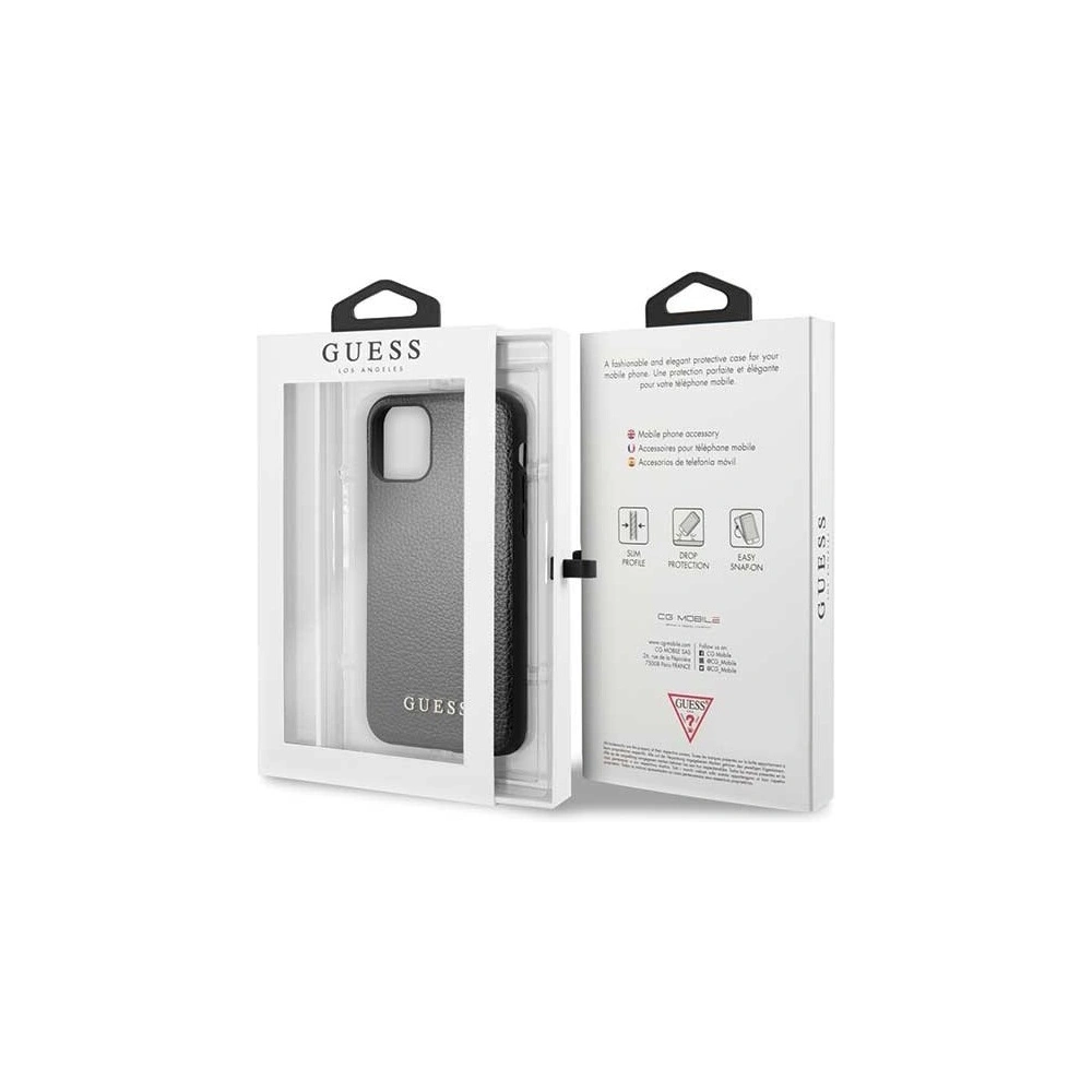 Hurtownia GSM - Etui Guess GUHCN65IGLBK Apple iPhone 11 Pro Max czarny/black hard case Iridescent - GUE265BLK - {ean13} - Hurt