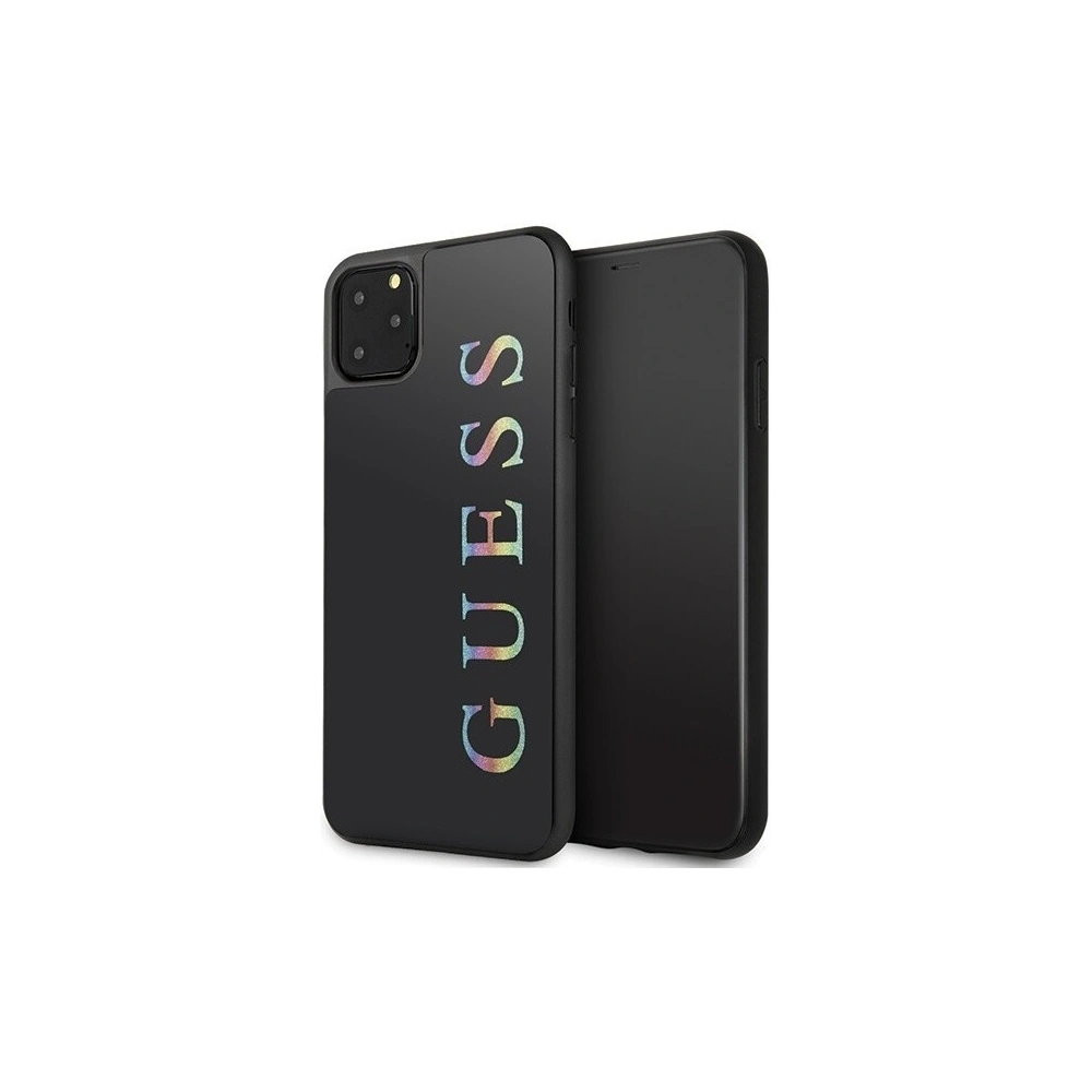 Hurtownia GSM - Etui Guess GUHCN65LGMLBK Apple iPhone 11 Pro Max czarny/black hard case Glitter Logo - GUE268BLK - {ean13} - Hurt