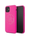 Etui Guess GUHCN65LS4GFU Apple iPhone 11 Pro Max fuksja/fuchsia hard case Silicone 4G Tone On Tone