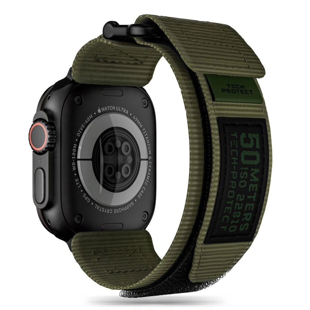 Hurtownia GSM - Pasek Tech-Protect Scout Pro Apple Watch 4/5/6/7/8/9/SE/Ultra 42/44/45/49mm military green - THP2814 - {ean13} - Hurt