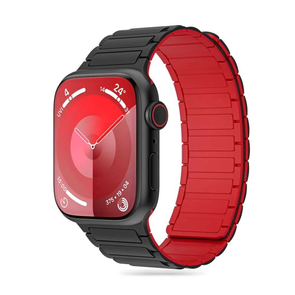 Hurtownia GSM - Pasek Tech-Protect IconBand Magnetic Apple Watch 4/5/6/7/8/9/SE/Ultra 42/44/45/49mm černý/červený - THP2818 - {ean13} - Hurt