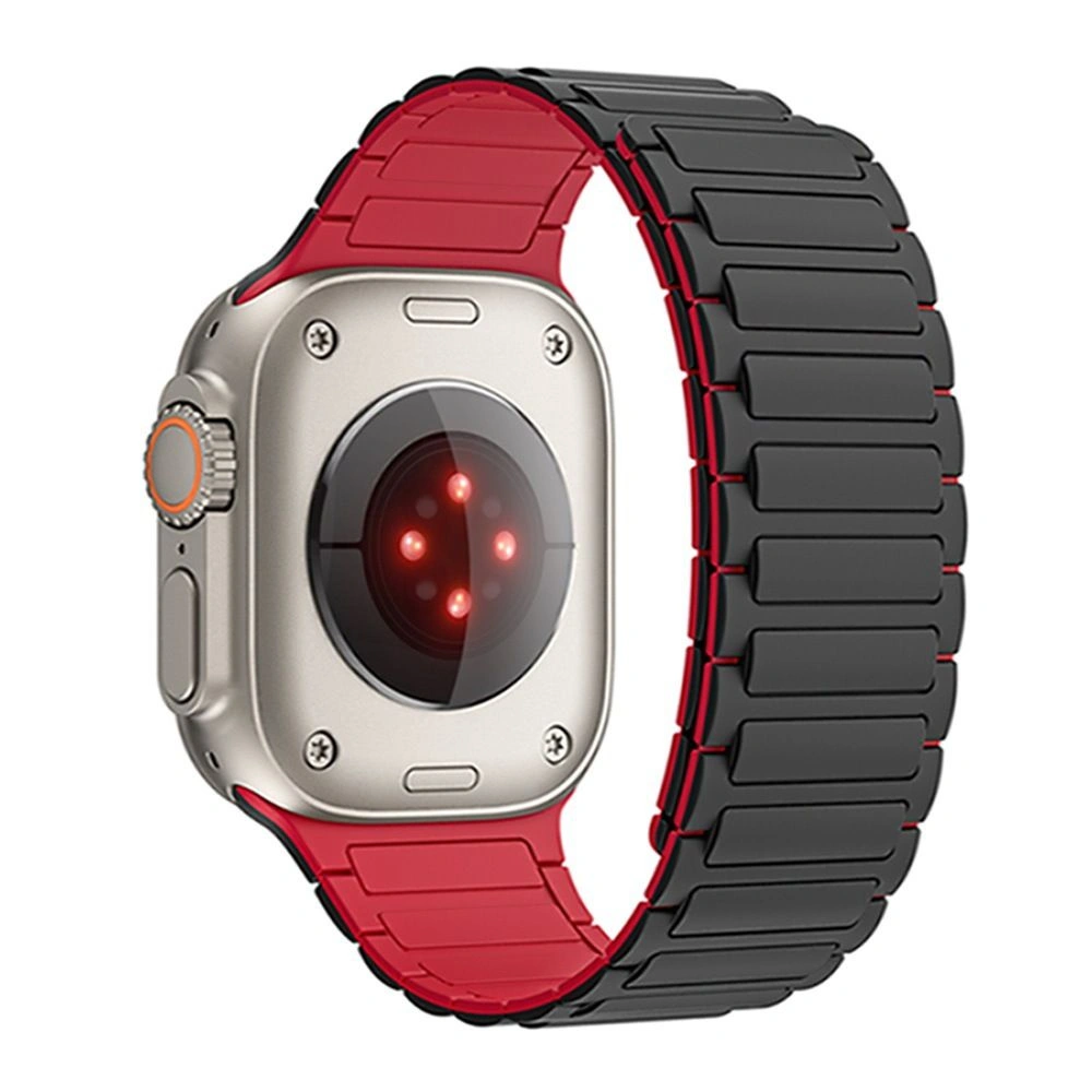 Hurtownia GSM - Pasek Tech-Protect IconBand Magnetic Apple Watch 4/5/6/7/8/9/SE/Ultra 42/44/45/49mm černý/červený - THP2818 - {ean13} - Hurt