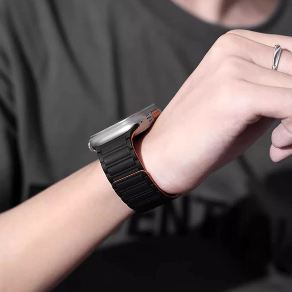 Hurtownia GSM - Pasek Tech-Protect IconBand Magnetic Apple Watch 4/5/6/7/8/9/SE/Ultra 42/44/45/49mm černý/červený - THP2818 - {ean13} - Hurt