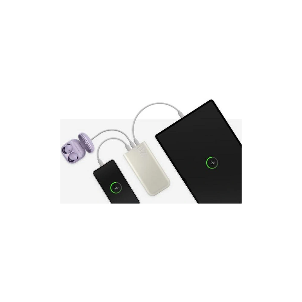 Hurtownia GSM - Powerbank Samsung EB-P4520XU 20000mAh 45W 3xUSB-C beżowy/beige - SMG1107 - {ean13} - Hurt
