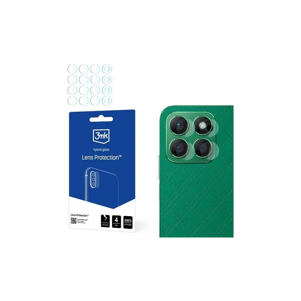 Hurtownia GSM - Szkło hybrydowe na obiektyw aparatu 3MK Lens Protect Honor X8B [4 PACK] - 3MK5990 - {ean13} - Hurt
