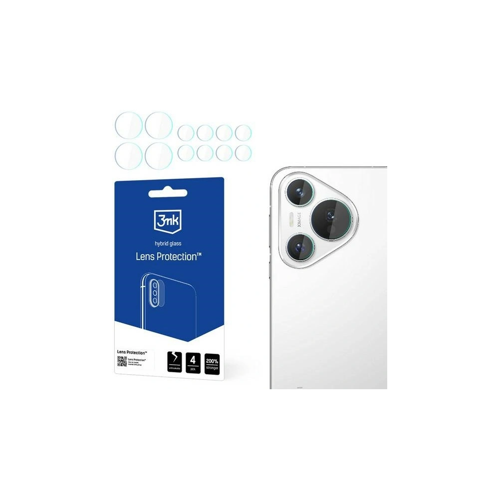 Hurtownia GSM - Szkło hybrydowe na obiektyw aparatu 3MK Lens Protect Huawei Pura 70 [4 PACK] - 3MK5991 - {ean13} - Hurt