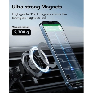 Hurtownia GSM - [OUTLET] Suport auto ESR Halolock Magnetic MagSafe Vent Car Mount Gri Metalic - OT-643 - {ean13} - Hurt