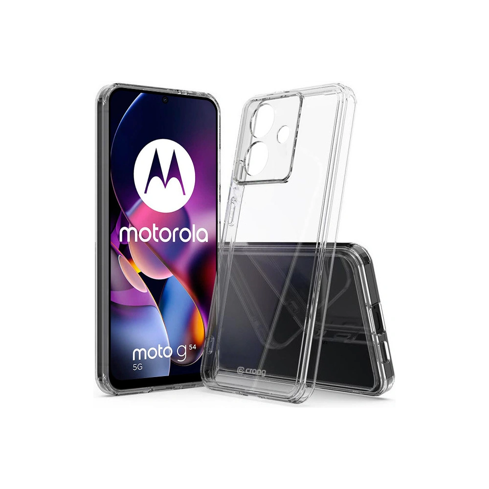 Hurtownia GSM - Etui Crong Crystal Shield Cover Motorola Moto G54 przezroczysty - CRG749 - {ean13} - Hurt