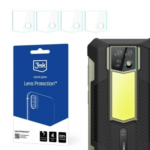 Szkło hybrydowe na obiektyw aparatu 3MK Lens Protection Ulefone Armor 24 [4 PACK]
