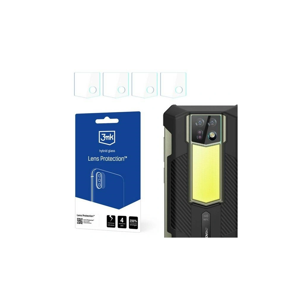 Hurtownia GSM - Szkło hybrydowe na obiektyw aparatu 3MK Lens Protect Ulefone Armor 24 [4 PACK] - 3MK5994 - {ean13} - Hurt