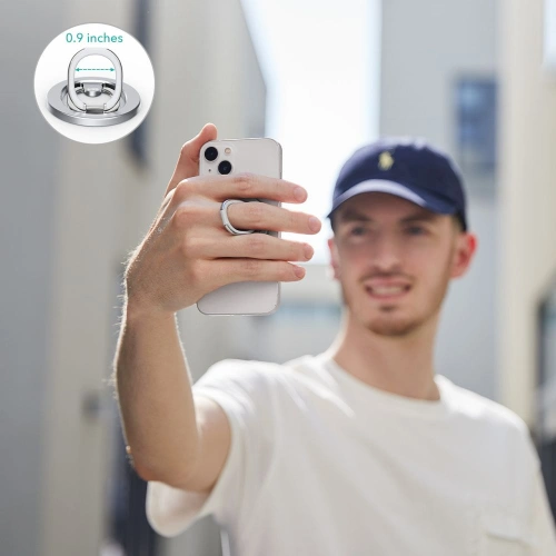 Uchwyt na palec ESR Halolock MagSafe Phone Ring Stand Silver