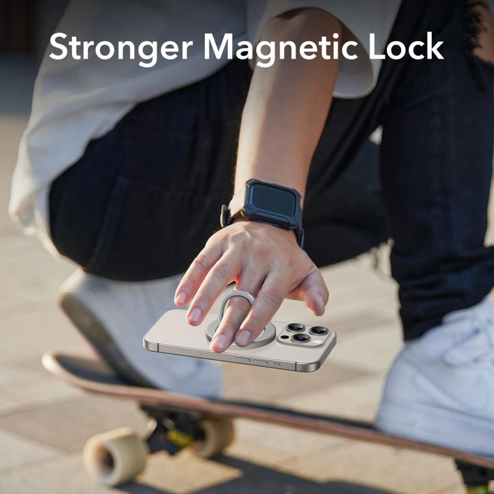 Wholesale ESR Halolock MagSafe Phone Ring Stand Titanium - ESR800 - {ean13} - Hurt