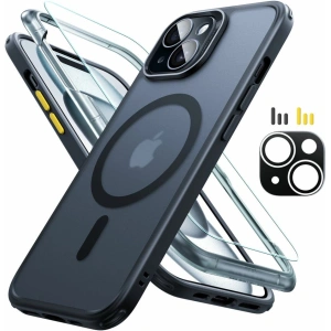 Hurtownia GSM - Set husă + sticlă pentru ecran + protecție pentru obiectiv ESR Classic Pro Set Halolock MagSafe Apple iPhone 15 Frosted Black - ESR801 - {ean13} - Hurt