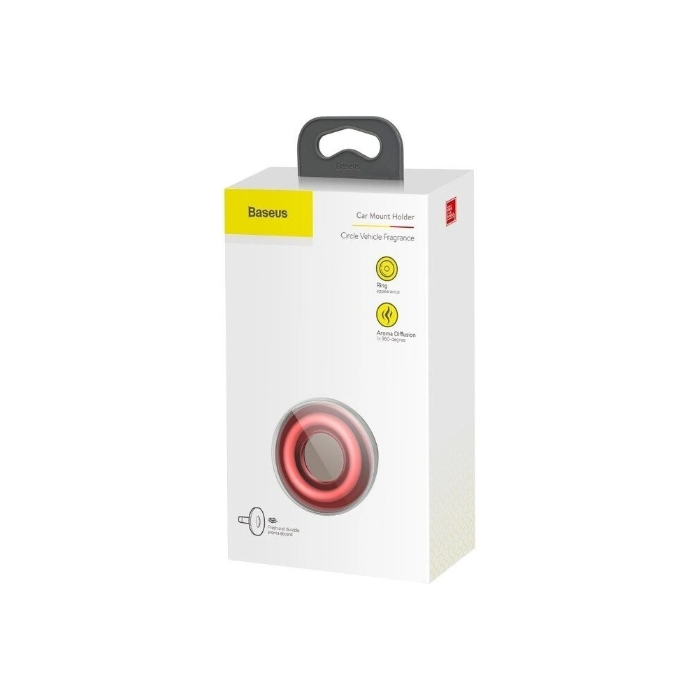 Wholesale Baseus Circle Car Air Freshener Holder Red - BSU668RED - {ean13} - Hurt