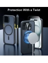 Hurtownia GSM - Sada pouzdra + sklo na displej + ochrana objektivu ESR Classic Pro Set Halolock MagSafe Apple iPhone 15 Frosted Black - ESR801 - {ean13} - Hurt