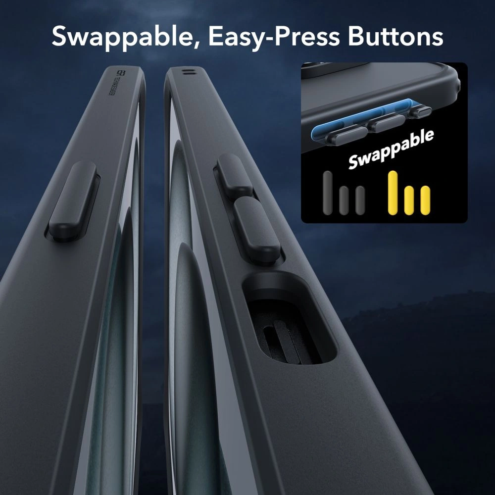 Wholesale ESR Classic Pro Set Halolock MagSafe Apple iPhone 15 Frosted Black - ESR801 - {ean13} - Hurt
