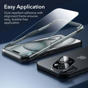 Hurtownia GSM - Zestaw etui + szkło na ekran + osłona na obiektyw ESR Classic Pro Set Halolock MagSafe Apple iPhone 15 Frosted Black - ESR801 - {ean13} - Hurt