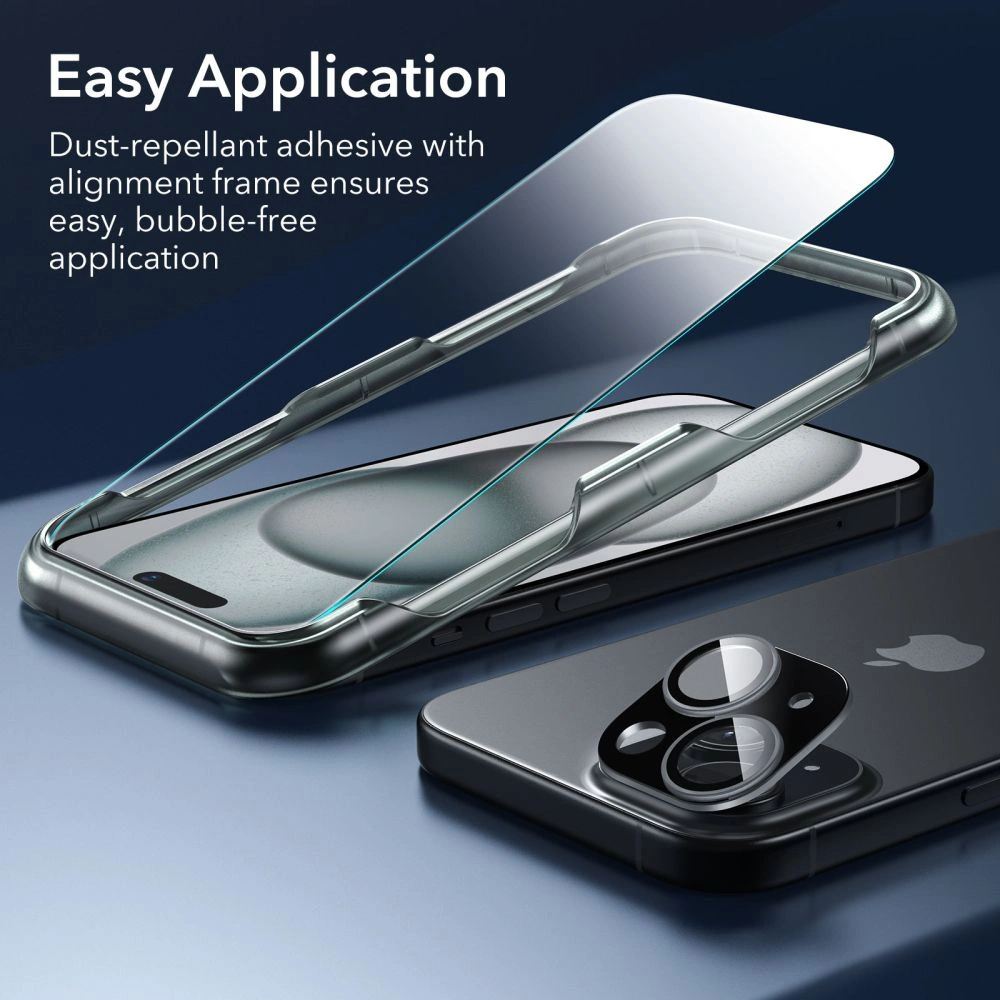 Hurtownia GSM - Sada pouzdra + sklo na displej + ochrana objektivu ESR Classic Pro Set Halolock MagSafe Apple iPhone 15 Frosted Black - ESR801 - {ean13} - Hurt