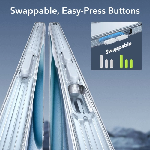 Zestaw etui + szkło na ekran + osłona na obiektyw ESR Classic Pro Set Halolock MagSafe Apple iPhone 15 Clear