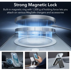 Hurtownia GSM - Set husă + sticlă pentru ecran + protecție pentru obiectiv ESR Classic Pro Set Halolock MagSafe Apple iPhone 15 Clear - ESR802 - {ean13} - Hurt