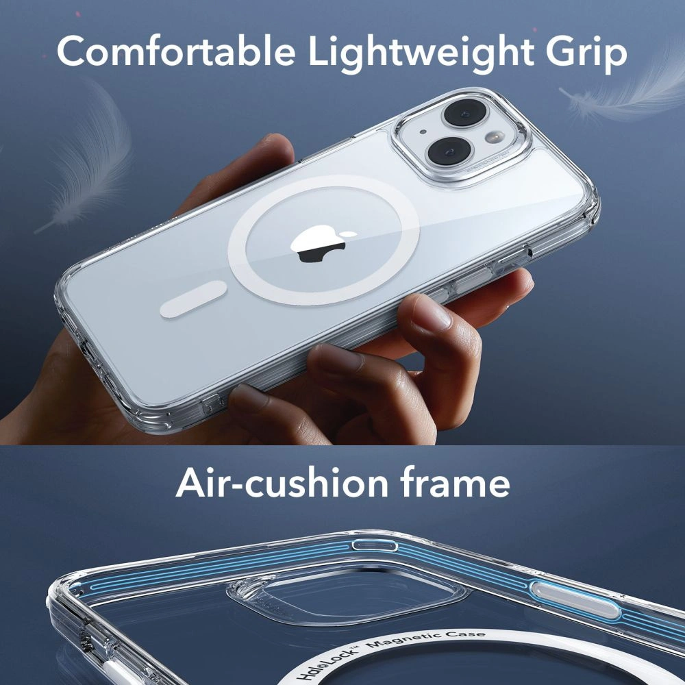 Hurtownia GSM - Zestaw etui + szkło na ekran + osłona na obiektyw ESR Classic Pro Set Halolock MagSafe Apple iPhone 15 Clear - ESR802 - {ean13} - Hurt
