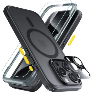 Case-Set + Displayschutz + Objektivschutz ESR Classic Pro Set Halolock MagSafe Apple iPhone 15 Pro Max Frosted Black
