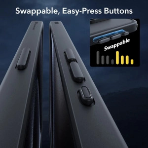 Hurtownia GSM - Set etui + sticlă pentru ecran + protecție pentru obiectiv ESR Classic Pro Set Halolock MagSafe Apple iPhone 15 Pro Max Frosted Black - ESR804 - {ean13} - Hurt