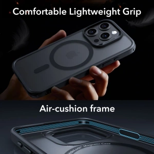 Case-Set + Displayschutz + Objektivschutz ESR Classic Pro Set Halolock MagSafe Apple iPhone 15 Pro Max Frosted Black