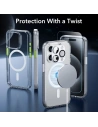 Hurtownia GSM - Sada pouzdra + sklo na displej + ochrana objektivu ESR Classic Pro Set Halolock MagSafe Apple iPhone 15 Pro Max Clear - ESR805 - {ean13} - Hurt