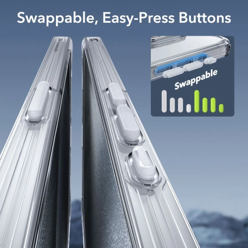 Zestaw etui + szkło na ekran + osłona na obiektyw ESR Classic Pro Set Halolock MagSafe Apple iPhone 15 Pro Max Clear