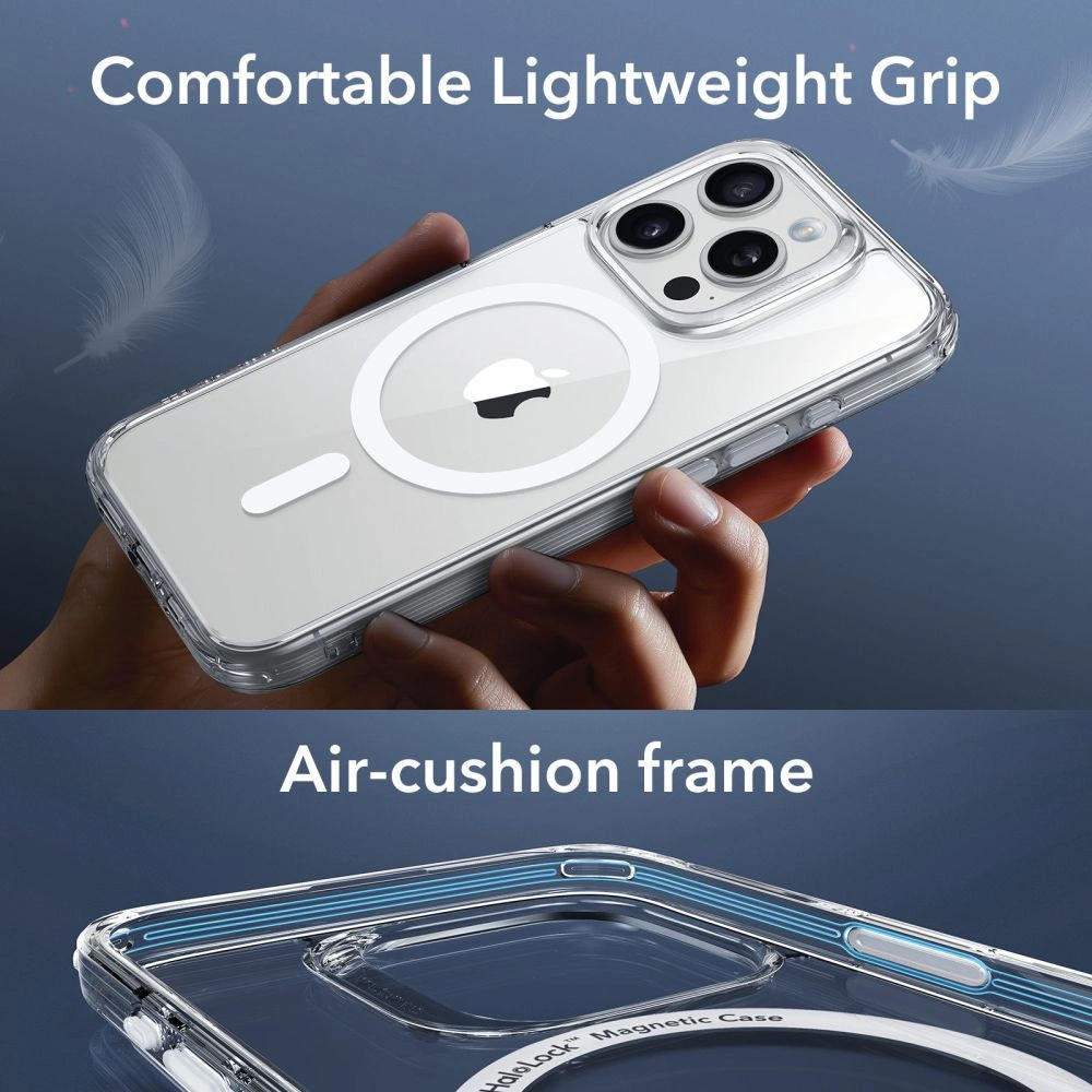 Hurtownia GSM - Zestaw etui + szkło na ekran + osłona na obiektyw ESR Classic Pro Set Halolock MagSafe Apple iPhone 15 Pro Max Clear - ESR805 - {ean13} - Hurt