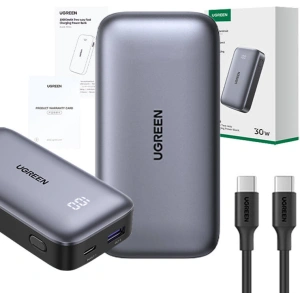 Hurtownia GSM - Powerbank 10000mAh UGREEN Nexode PB502 USB-A, USB-C 30W PD czarny - UGR1828 - {ean13} - Hurt
