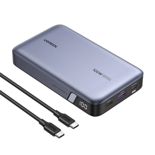 Powerbank 20000mAh UGREEN PB720, USB-A, 2xUSB-C 100W PD szary - Powerbanki - Ugreen