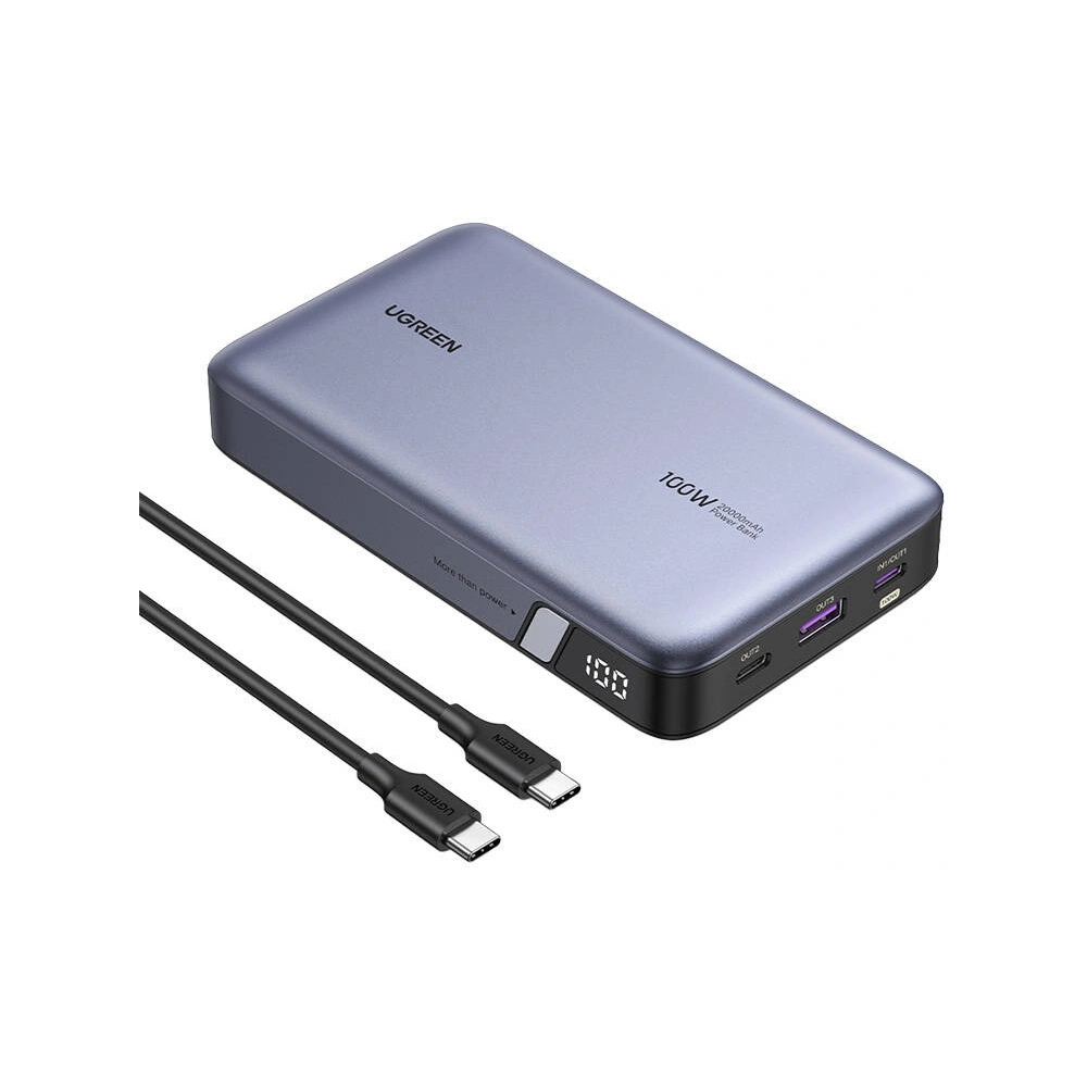 Hurtownia GSM - Powerbank 20000mAh UGREEN PB720, USB-A, 2xUSB-C 100W PD šedý - UGR1830 - {ean13} - Hurt