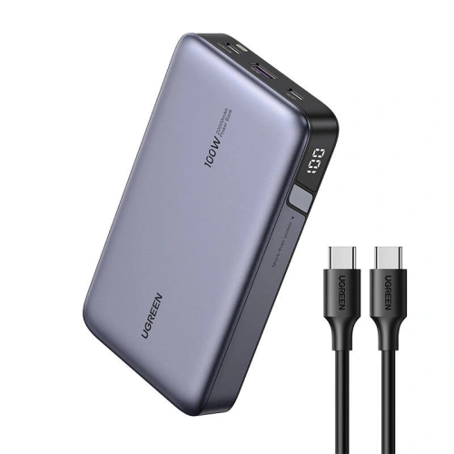 Powerbank 20000mAh UGREEN PB720, USB-A, 2xUSB-C 100W PD szary - Powerbanki - Ugreen