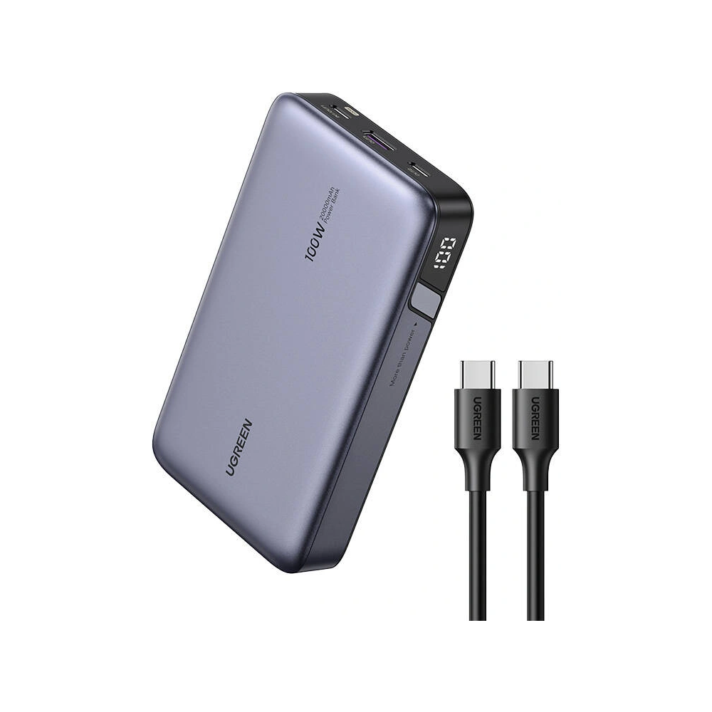 Hurtownia GSM - Powerbank 20000mAh UGREEN PB720, USB-A, 2xUSB-C 100W PD šedý - UGR1830 - {ean13} - Hurt