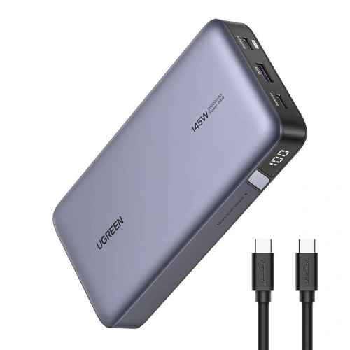 Powerbank 25000mAh UGREEN PB205, USB-A, 2xUSB-C 145W PD szary - Powerbanki - Ugreen