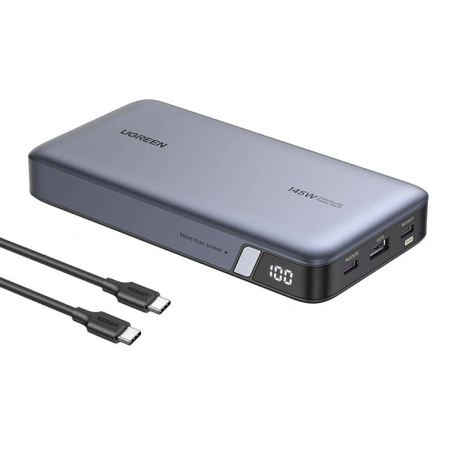 Powerbank 25000mAh UGREEN PB205, USB-A, 2xUSB-C 145W PD szary - Powerbanki - Ugreen