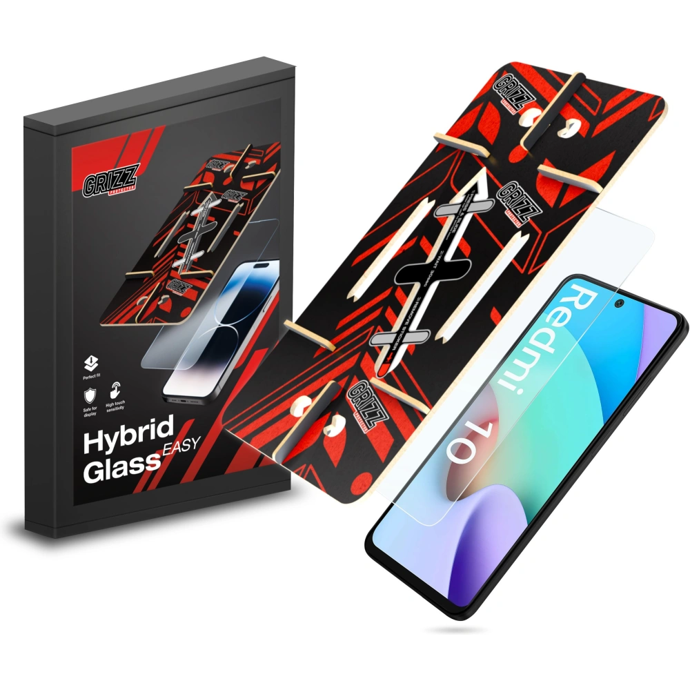 Hurtownia GSM - Szkło hybrydowe GrizzGlass HybridGlass Easy do Xiaomi Redmi 10 2022 - GRZ9995 - {ean13} - Hurt