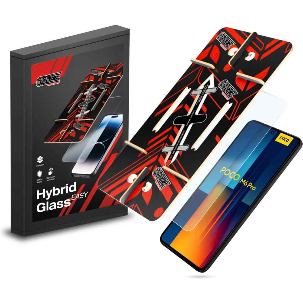 Hurtownia GSM - Hybidní sklo GrizzGlass HybridGlass Easy pro Xiaomi POCO M6 Pro 4G - GRZ10006 - {ean13} - Hurt