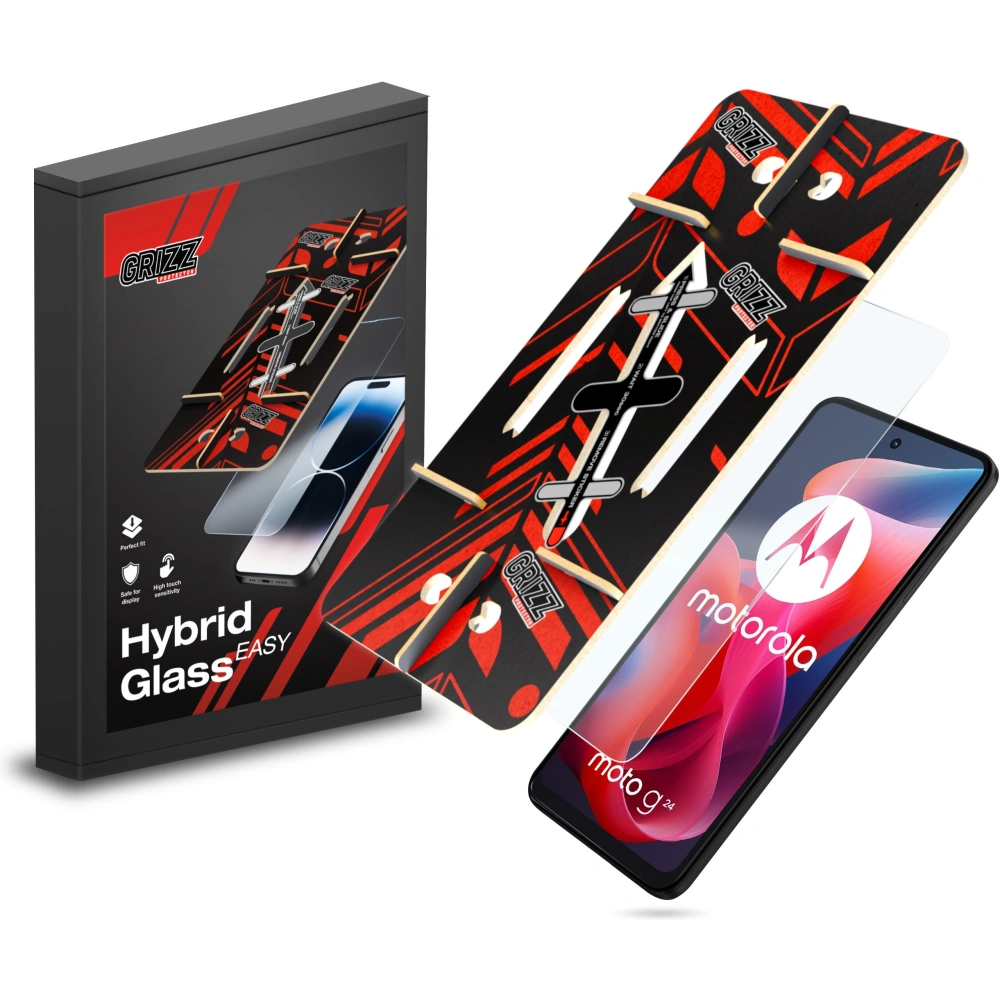 Hurtownia GSM - GrizzGlass HybridGlass Easy pentru Motorola Moto G24 - GRZ10012 - {ean13} - Hurt