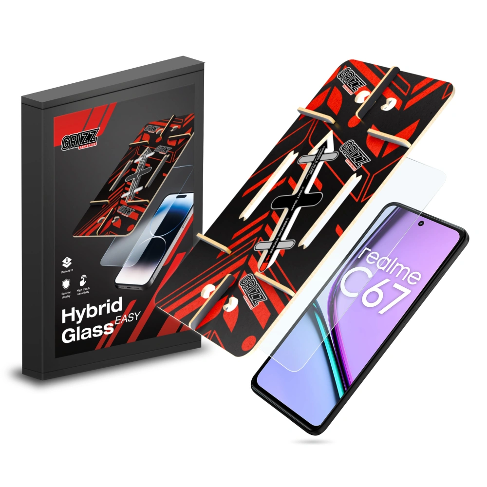 Hurtownia GSM - Hybidní sklo GrizzGlass HybridGlass Easy pro Realme C67 - GRZ10014 - {ean13} - Hurt